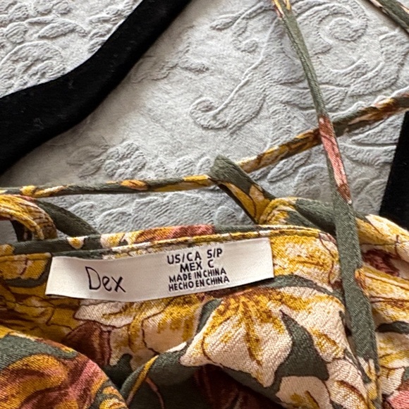 Floral Dress with Spaghetti Straps - Picture 5 of 5